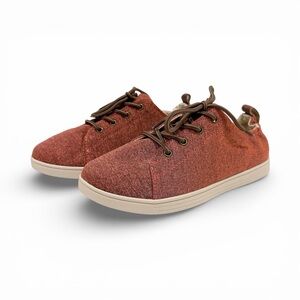 Spenco Santa Clara Heathered Knit Comfort Lace Up Sneaker Terra Cotta 8W NEW